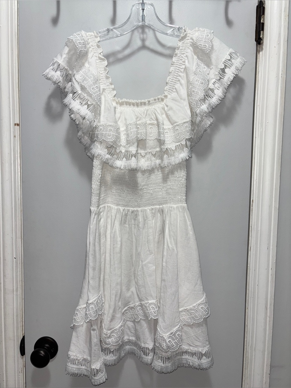 Peixoto off the shoulder white summer dress